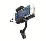 iPhone 3/4/5、HTC のための自動音楽 FM 無線送信機の Gooseneck 車の充電器のホールダー